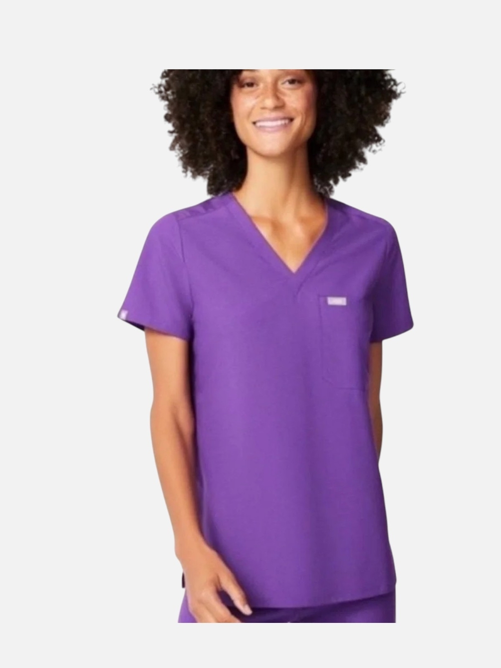 Figs Ultraviolet Catarina Scrub Top